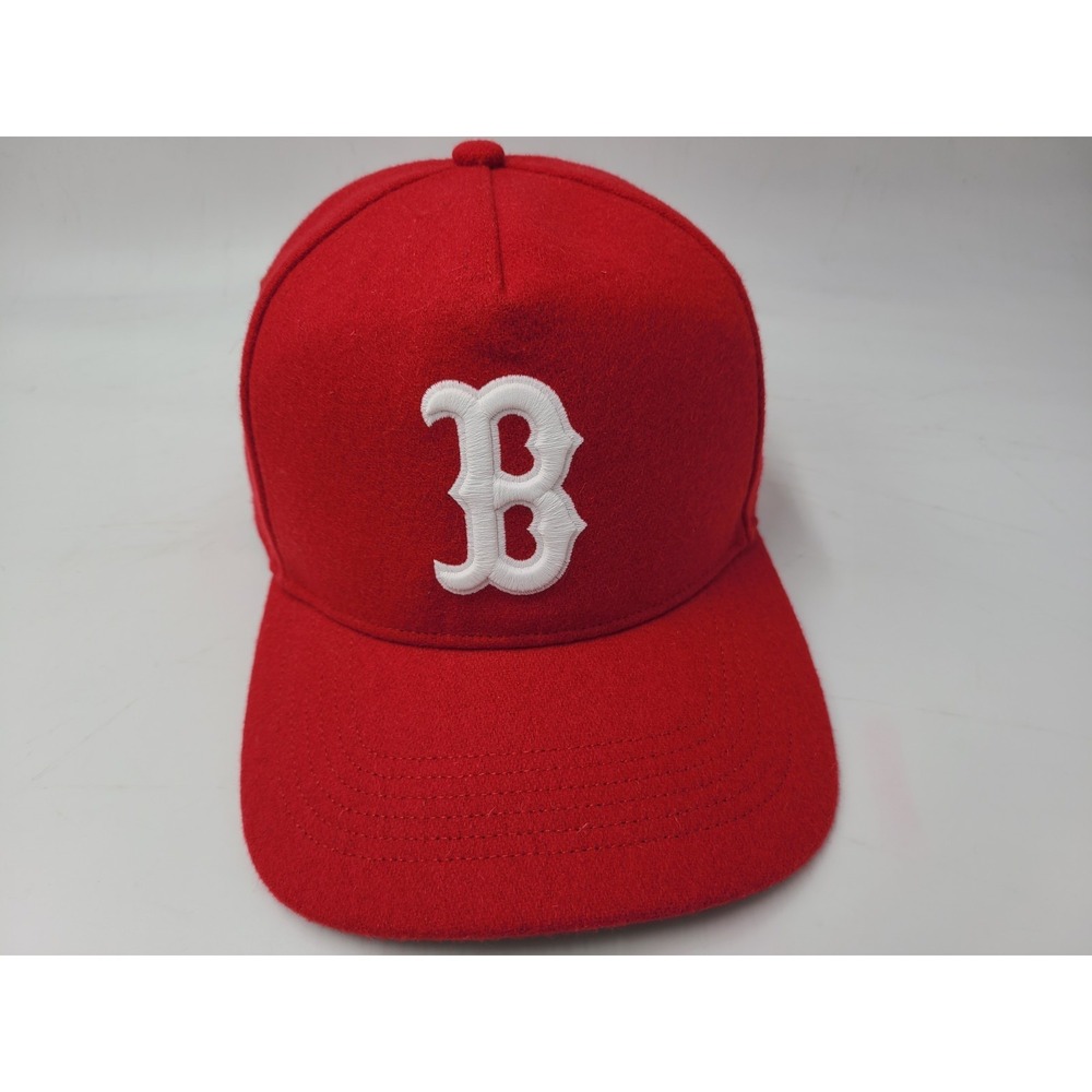 Boston Red Sox 47 Brand Aries Strapback Adjustable Hat Cap Wool Blend‎ MLB Red